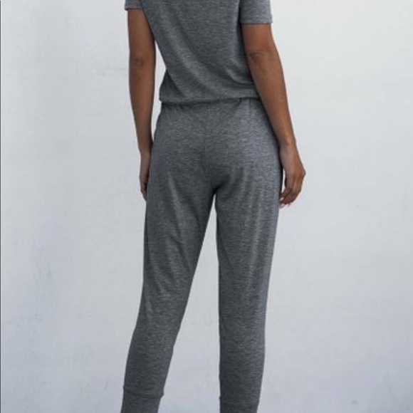 Amasoo, NWT, Short Sleeve Dark Gray Jumpsuit - Picture 2 of 7